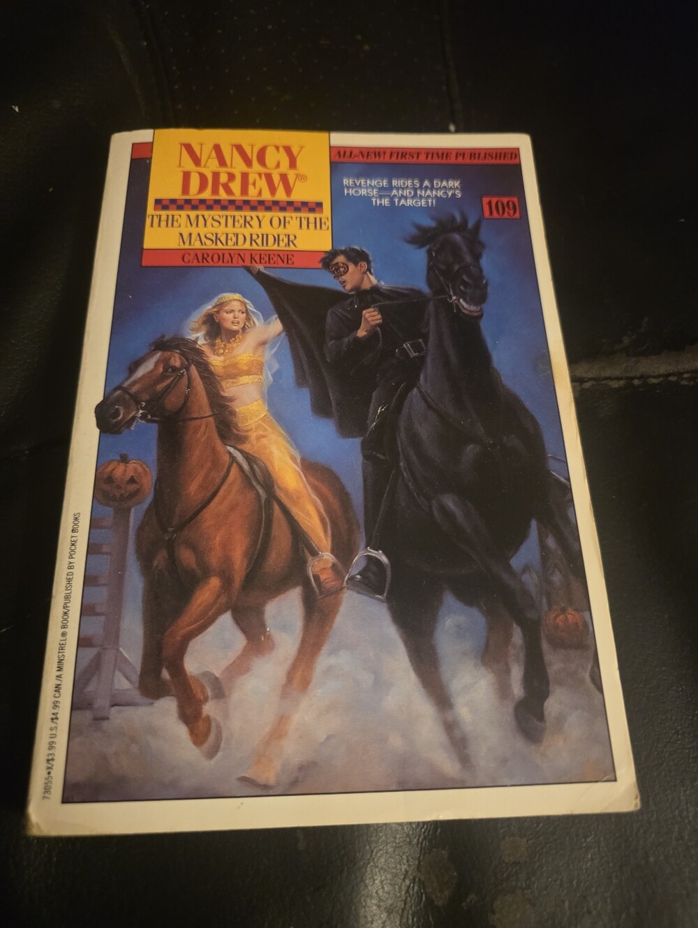 MYSTERY OF THE MASKED RIDER (NANCY DREW 109) by Carolyn Keene PB.